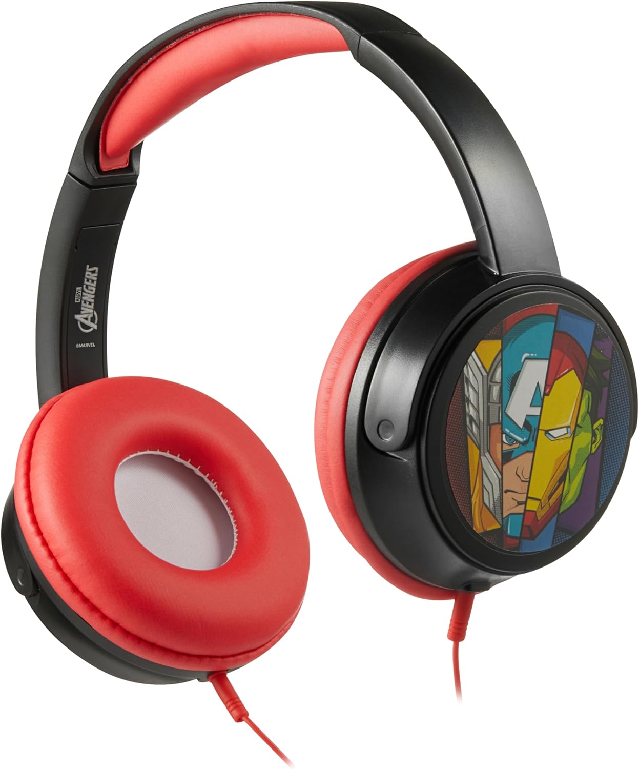 Marvel Avengers Aux Headphone with Stickers Padded & Swivel Earcups