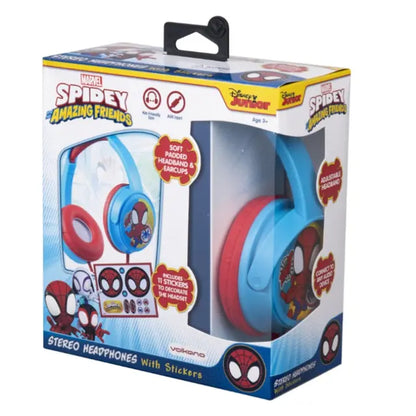Marvel Spider-Man Stereo Headphones with 11 Stickers